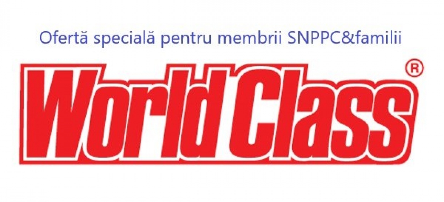 Oferta specială WorldClass - pentru membrii SNPPC&familii si prieteni